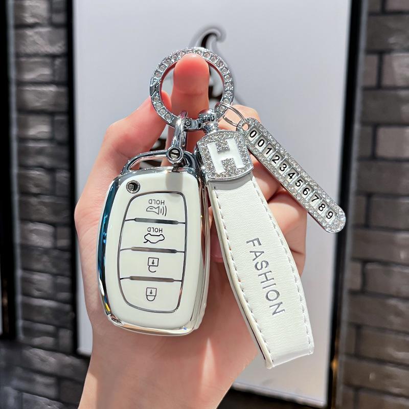 Car Remote Key Case Cover Protect Shell Fob For Hyundai Creta Ix35 Ix45 I10 I30 I40 Tucson Santa Fe Rena Sonata Elantra Azera