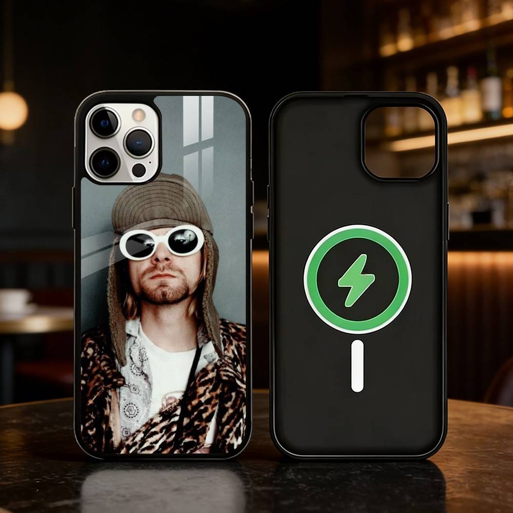K-Kurt Singer C-Cobain Phone Case For iPhone 17,16,15,14,13,12,Plus,Pro,Max For Magnetic Wireless Charge