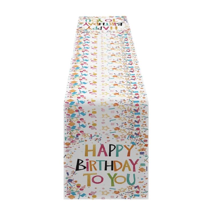 Dining Table Cloth Placemat Happy Birthday Decoration Table Cloth Placemat Color