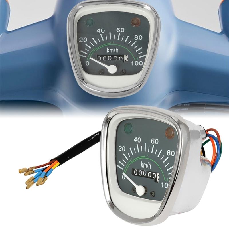High Accuracy Bike Gauge Meter Speedometer Odometer Indicator Light Instrument Fit for C50 C70 C90 Multifunction Display