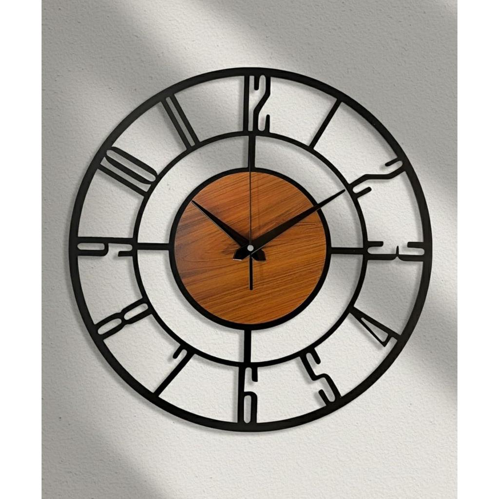 Metal Wall Clock for Living Room Stylish Latest Modern | Unique Analog Wall Clock for Drawing Room, Bedroom