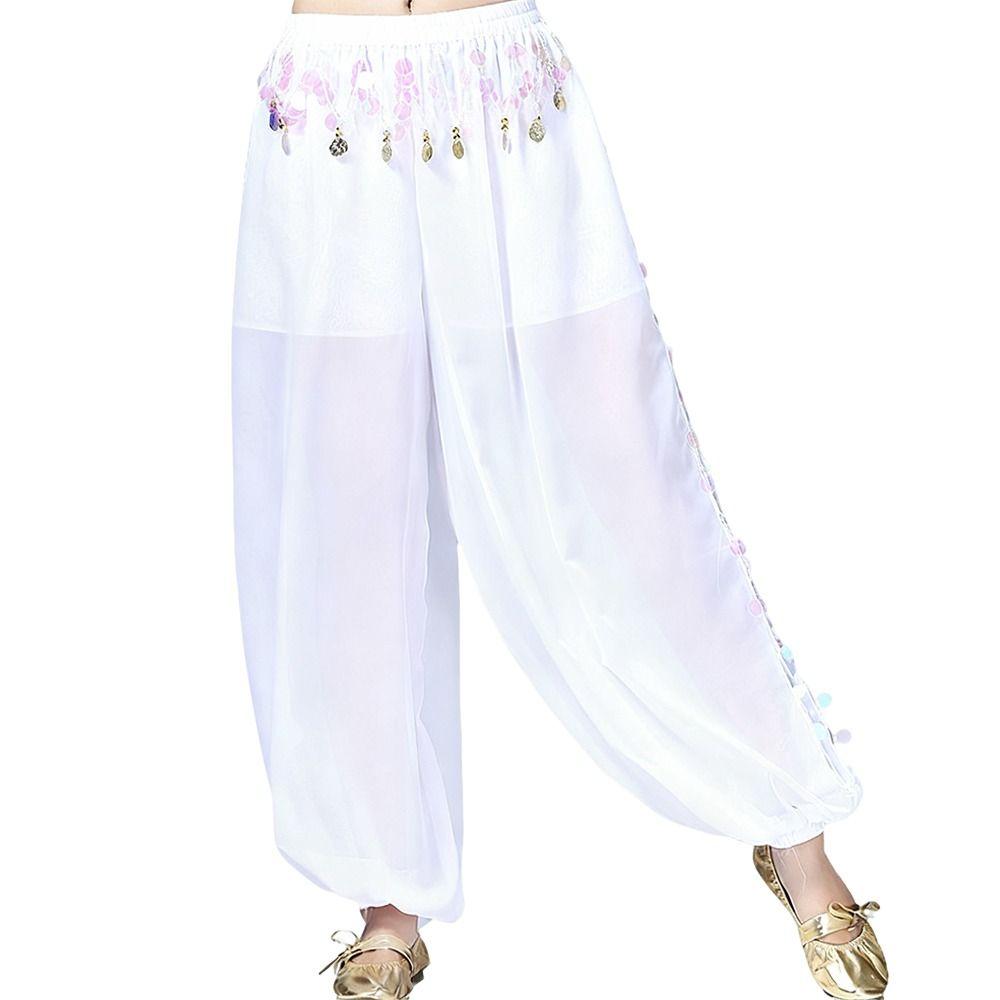 Sequin Belly Dance Pants Tassel Loose Pants Fashion Bloomers  Dance
