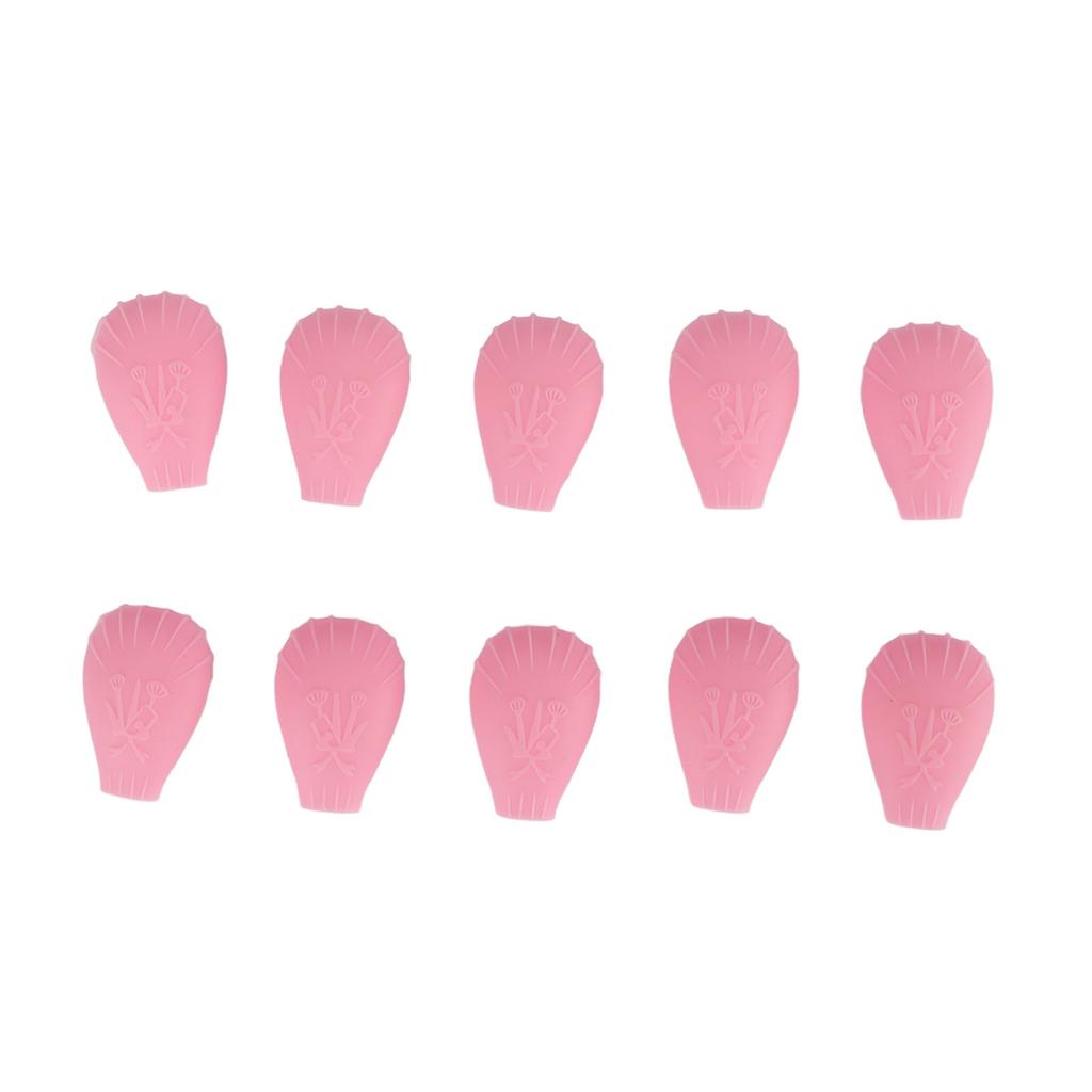 10pcs Eye Shadow Brush Covers Soft Silicone Dust Proof Makeup Brush Protector Covers