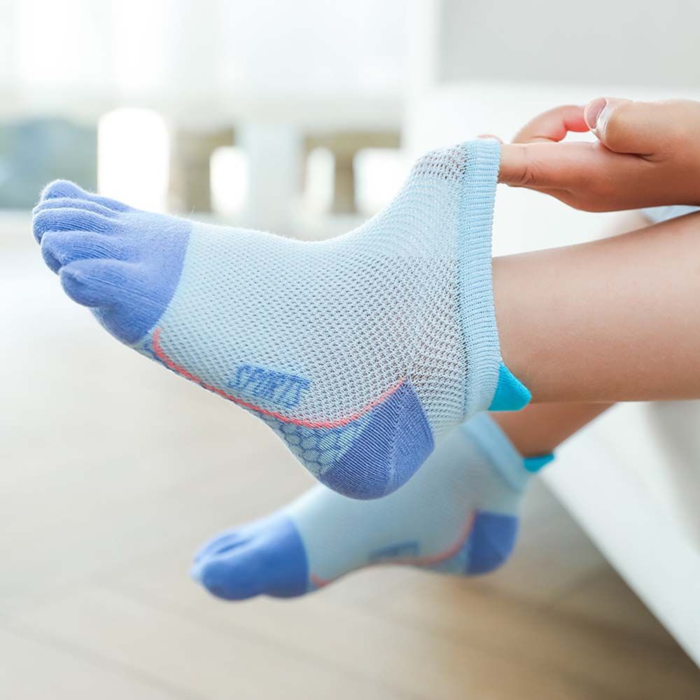 Anti-slip Cotton Sweat Absorbing Five-Finger Socks Split Toe Socks Short Tube Socks Kids Hosiery