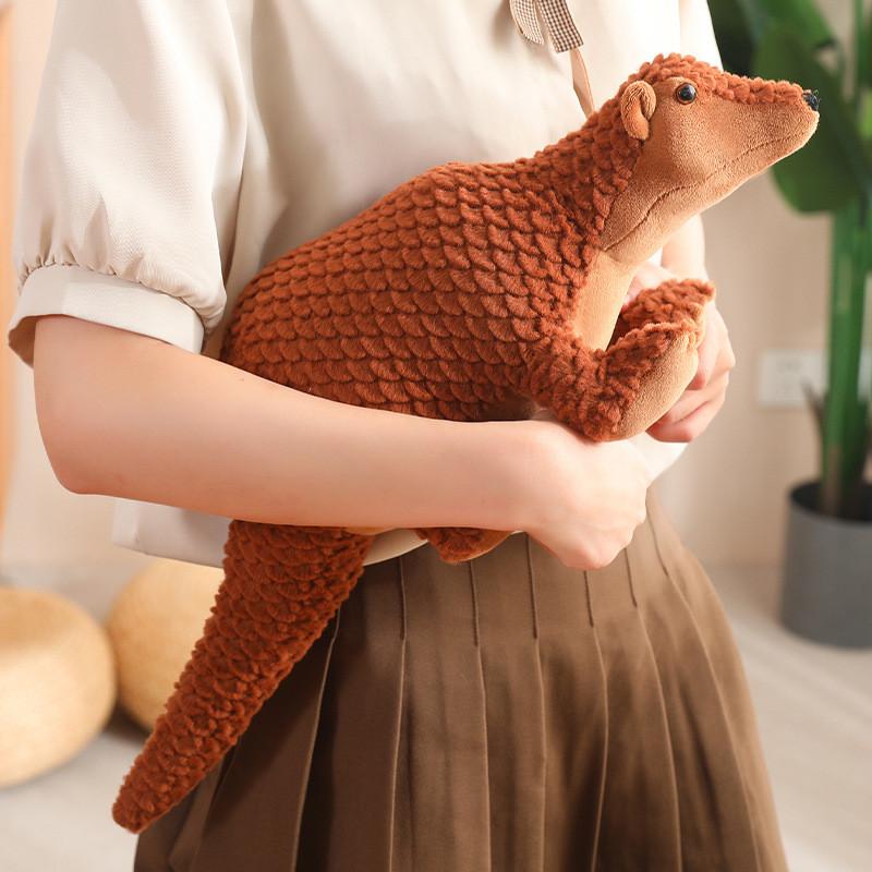 Plush Lovely Pangolin Figure Children Animal Stuffed Doll Sleeping Gift Pillow