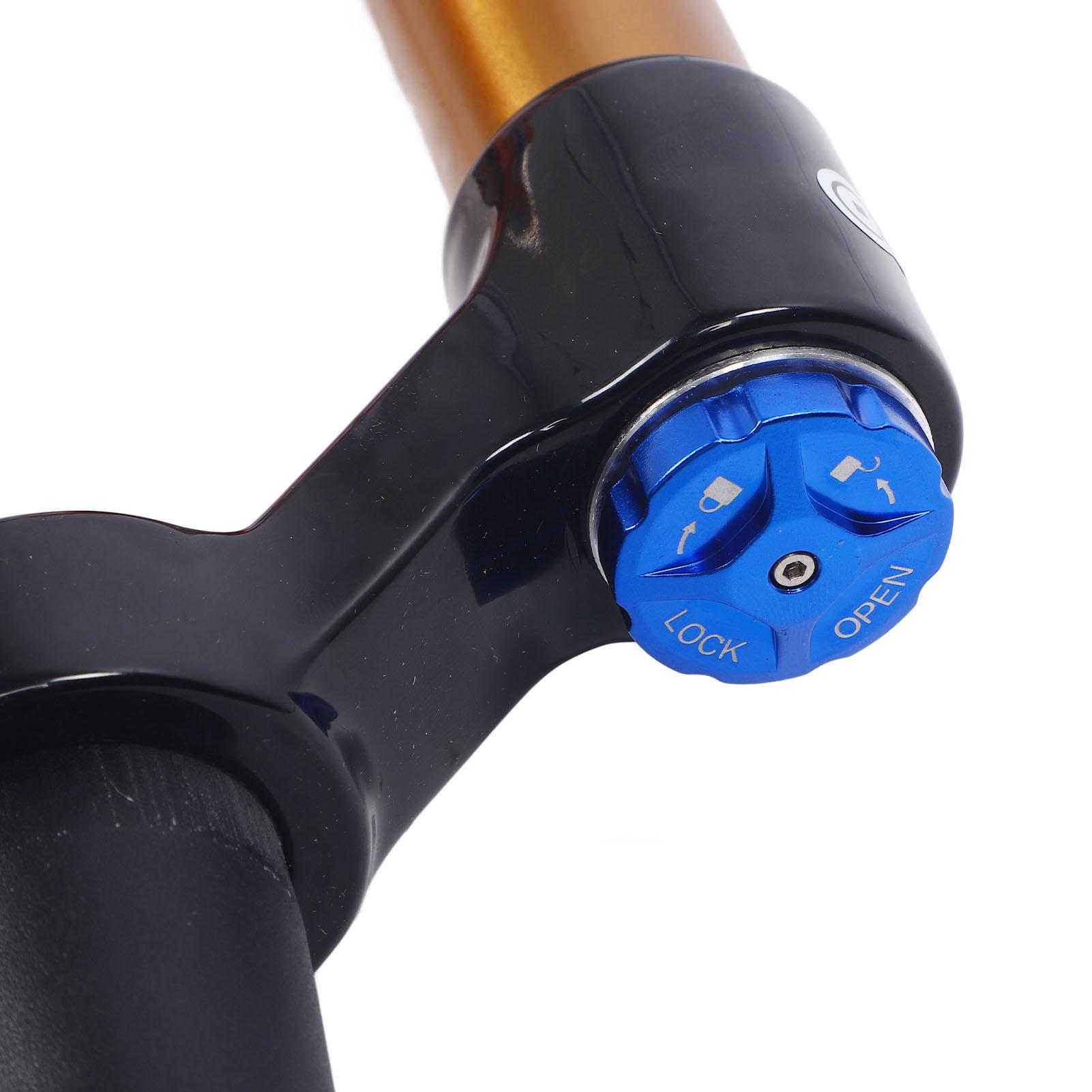 Shock Absorbing Air Suspension Fork 36mm Tube Diameter Aluminum Alloy Orange 29 Inch Tapered Front Fork for Mountain Bike