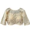 Vihu Fashion Womens Georgett Readymade Fancy Sifli Work Half Sleeve Saree Blouse.(Sifli Flower Cream_38)