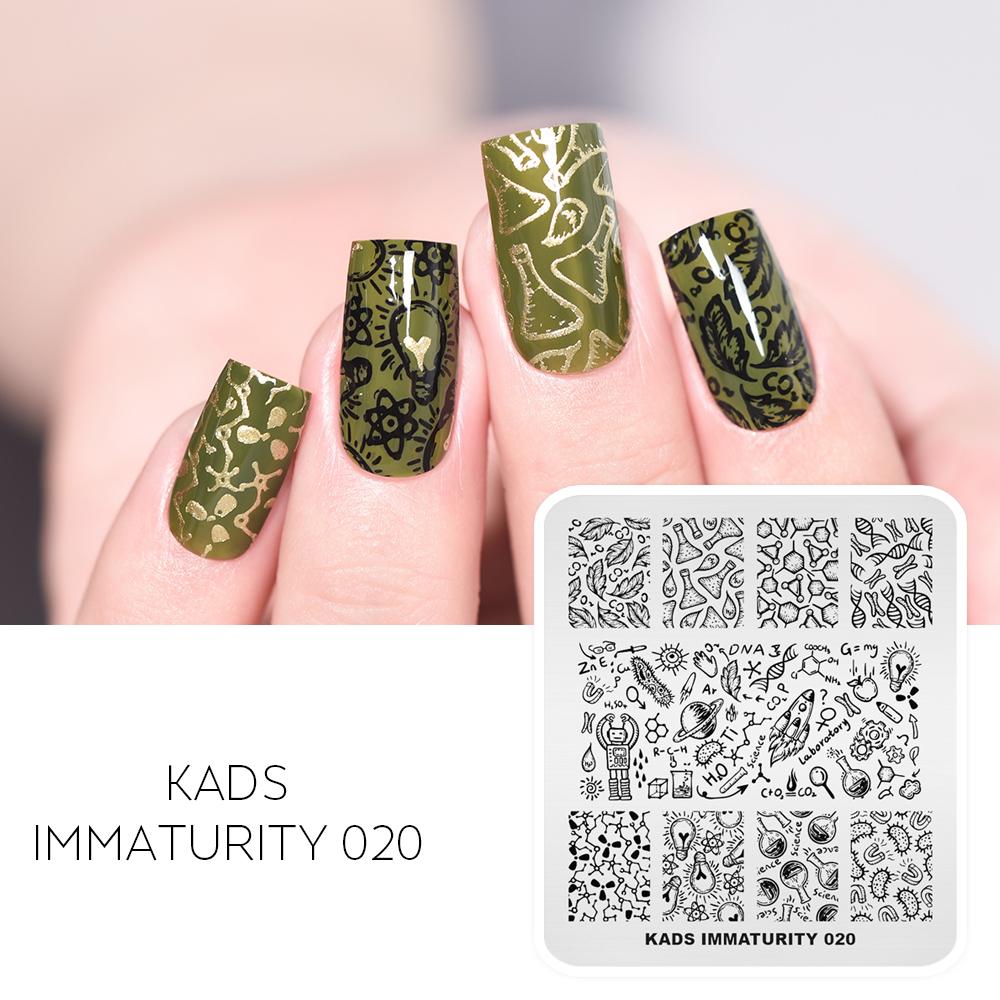kads Nail Stamping Plates Immaturity 28 Designs Stamp Plate for Stamping Manicure Tools Nails Stencils
