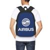 Airbus Logo Studentenrucksack Schultasche Wander-Tagesrucksack für Herren Damen Modischer Bücherrucksack Umhängetaschen