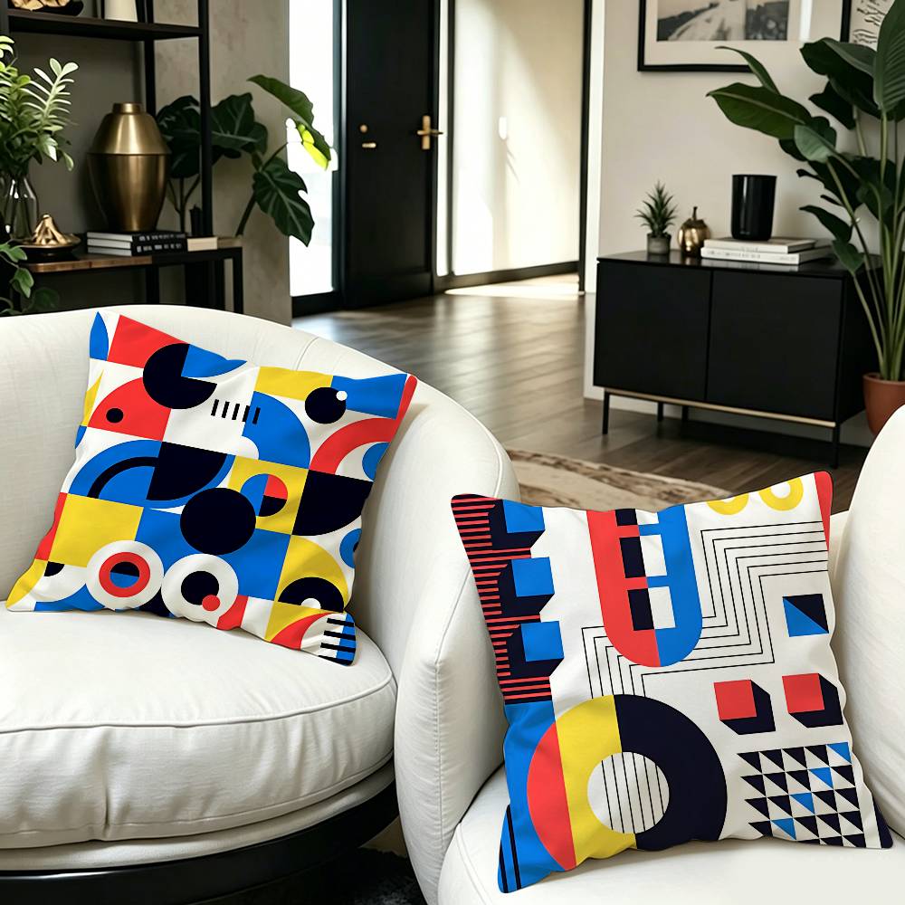 Century Modern Bauhaus pillow cover sofa cushion cover home room decoration children gift