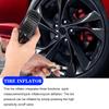 Universal Inflation Monitoring Manometer Air Line Clip-on Tyre Pump Aluminum Alloy Tire Pressure Inflator Gauge LCD Digital