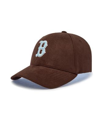 MLB Basic Color Suede Structure Ball Cap Bos (D.Brown)