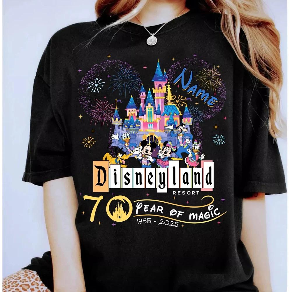 Custom Name land 70th Anniversary Mickey Friends Unisex Tshirt S