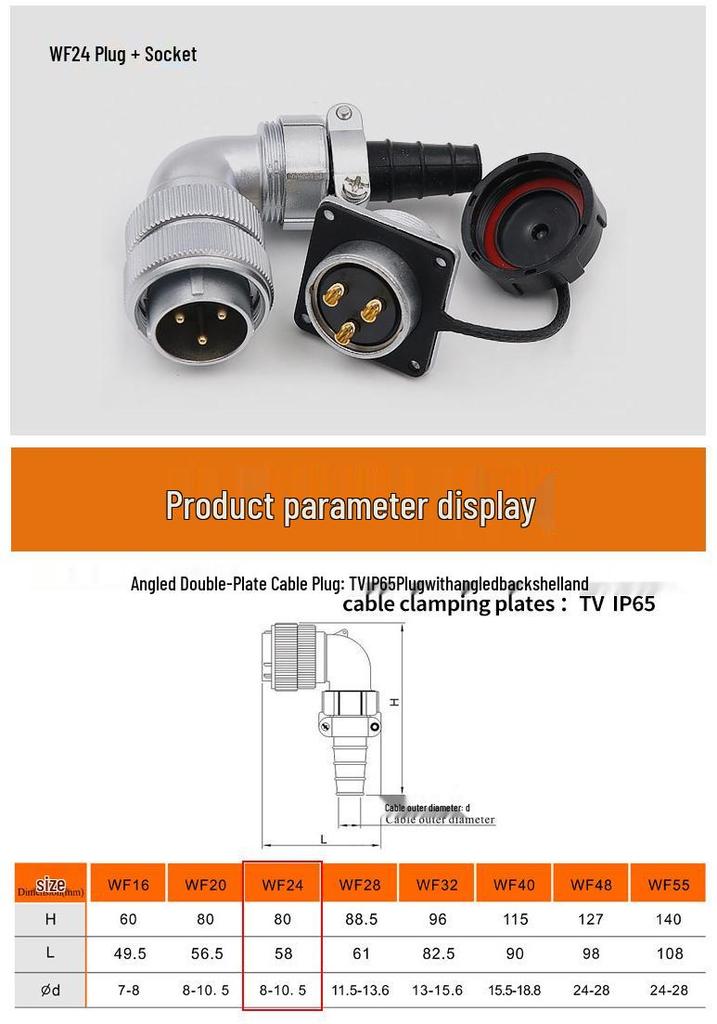 Weipu Waterproof 12-Pin 90° Aviation Power Connector Socket