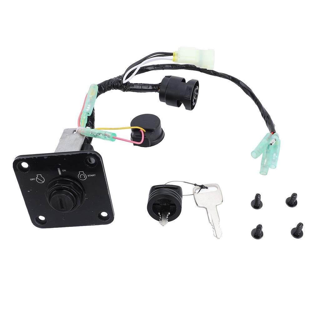 Außenborder Zündschalterpanel 63D 82570 21 Einzelnes Zündschalterpanel mit Schlüssel für Außenborder