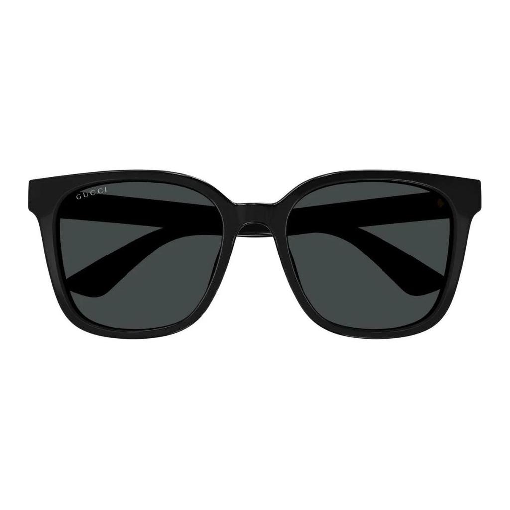 Gucci Acetate Square Sunglasses Unisex Couple Black