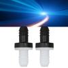 2Pcs Check Valve 3Celsius8in 10mm Plastic 1 Way Water Non Return for   Compressor Aquarium Pump Fuel Gas Liquid  