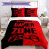 3pcs Custom Name Game Controller Bedding Set Duvet Cover Closure Includes 1 Duvet Cover & 2 Pillowcases, Soft and Comfortable for All Seasons.