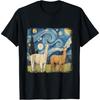 Cotopaxi Starry Night Artwork Llama National Park Souvenir T-Shirt