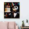 5D DIY Diamond Painting Decorative Happy Birthday Skeleton Full Round Drill Scenery Diamond Embroidery Cross Stitch Kits Home Decor Gift