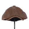 Unisex Four Seasons PU Leather Newsboy Caps Solid Octagonal Hat Men Women Detective Hats Retro Flat Caps