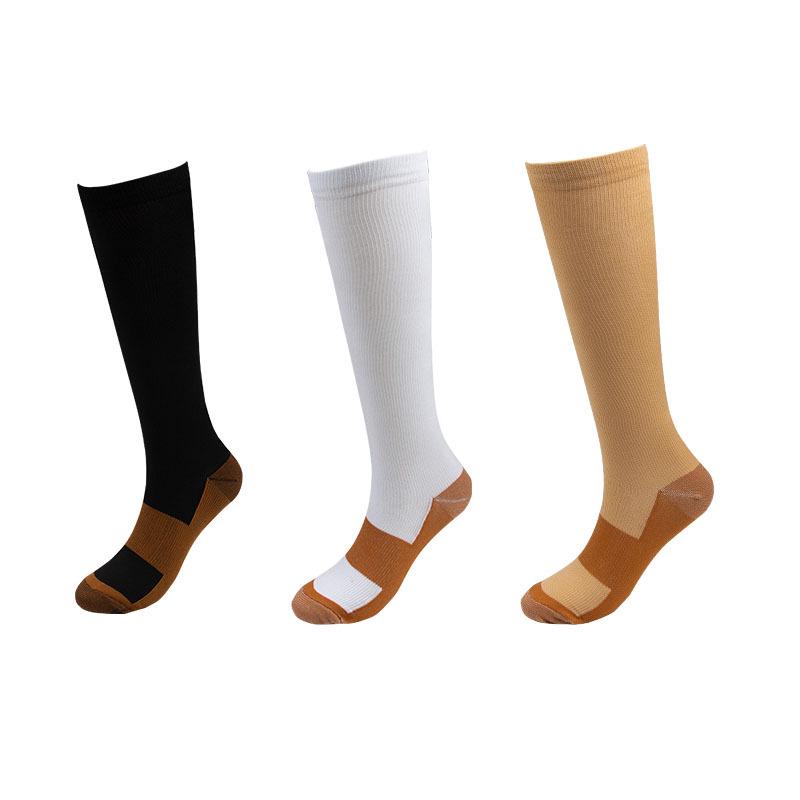 Copper Fiber Knee-High Compression Sports Socks