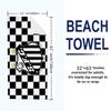 Santos FC Print Beach Towel, Large Soft Quick Dry Towel for Beach Camping Swimming