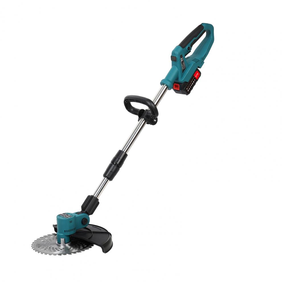 9Inch Brushless Motor Weed Eater Retractable Electric Weed Mower Cordless Trimmer Battery Power Rechargeable Handheld Lawn Mower