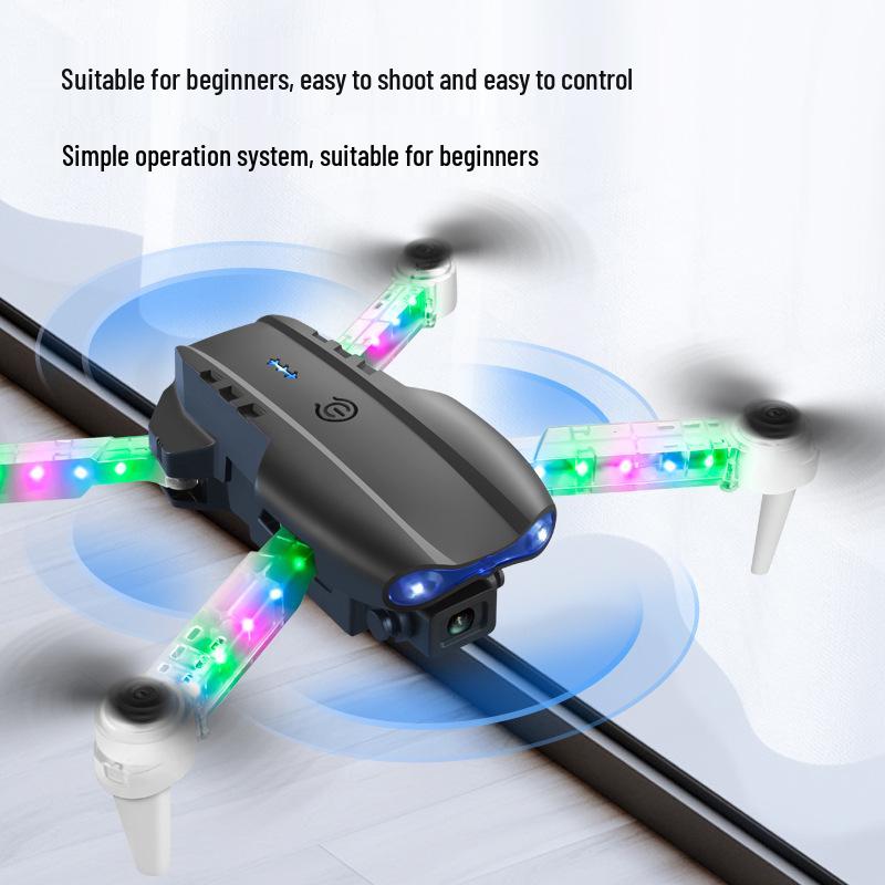 E88D Foldable Drone with Lights & Remote Control - E99D Kids' Aerial Photography Toy Aircraft