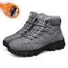 New Men's Snow Boots Versatile and Lightweight with Plush Insulation Trend High Top Outdoor Hiking Thick Cotton Shoes Size 38-48