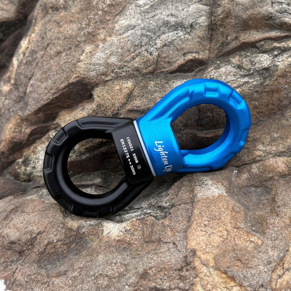 Lighten Up Outdoor Safety Rope Swivel Connector Universal Ring Gimbal Ring Rotary Connector Rotational Hammock for Aerial