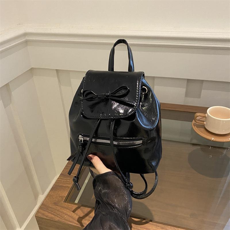 

Niche backpack bag women s autumn 2 new trendy fashion backpack versatile single shoulder portable bucket bag чёрный