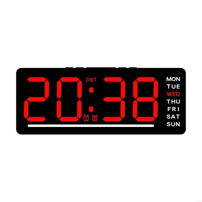 62KD LED Clock Digital Alarm Clock With Adjustable Brightness And Temperature Display Multifunctional For Home Or Office Use