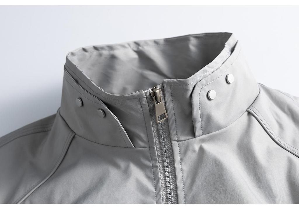 QIYOU 2025 Autumn Unisex Casual Stand-up Collar Jacket