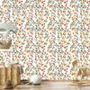 Wallpaper Small Flowers White, Light Gray and Cream 50x1000