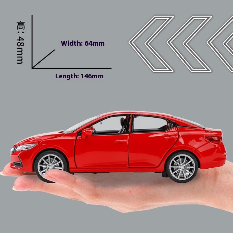 1/32 Scale Nissan Sylphy Alloy Car Diecast Metal Model Sound & Light Children Toy Simulated Miniature Car Model Kids Toys Gift for Boy