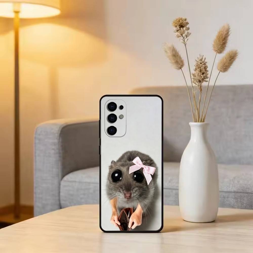 S-Sad H-Hamster Meme Phone Case For Samsung S25,S24,S21,S22,S23,S30,Ultra,S20,Plus,Fe,Soft Silicone Black Cover