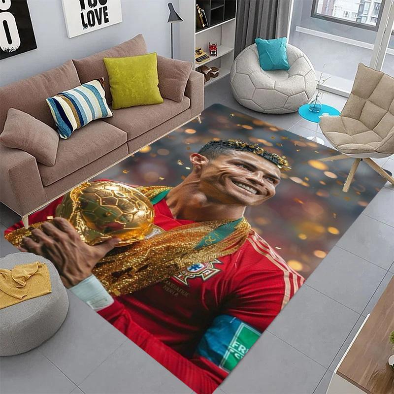 Dynamic Soccer Action carpet printing Doormat Bathroom mat Office chair cushion Art