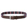 Osprey Mens The Mendoza Geometric Pattern Leather Belt