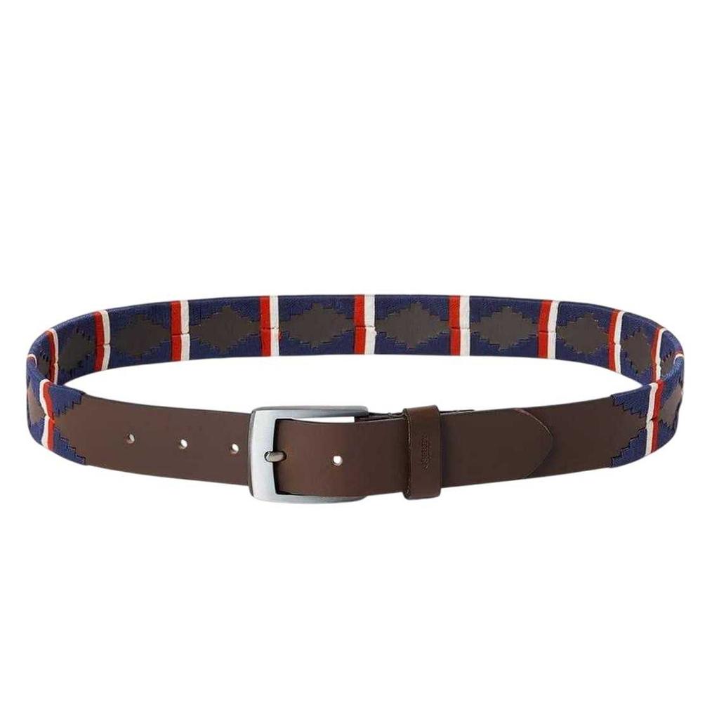 Osprey Mens The Mendoza Geometric Pattern Leather Belt