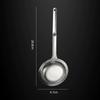 Stainless Steel Fine Mesh Spoon for Skimming Oil from Hot Broths Straining Tea Leaves and Sifting Flour Sugar In Baking