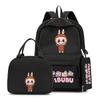 3Pcs/sst Cute Printed Backpackstudent Teenage Children Girl Boy Schoolbag Bookbag Men Women Large Capacity Waterproof Laptop Bag Mochila