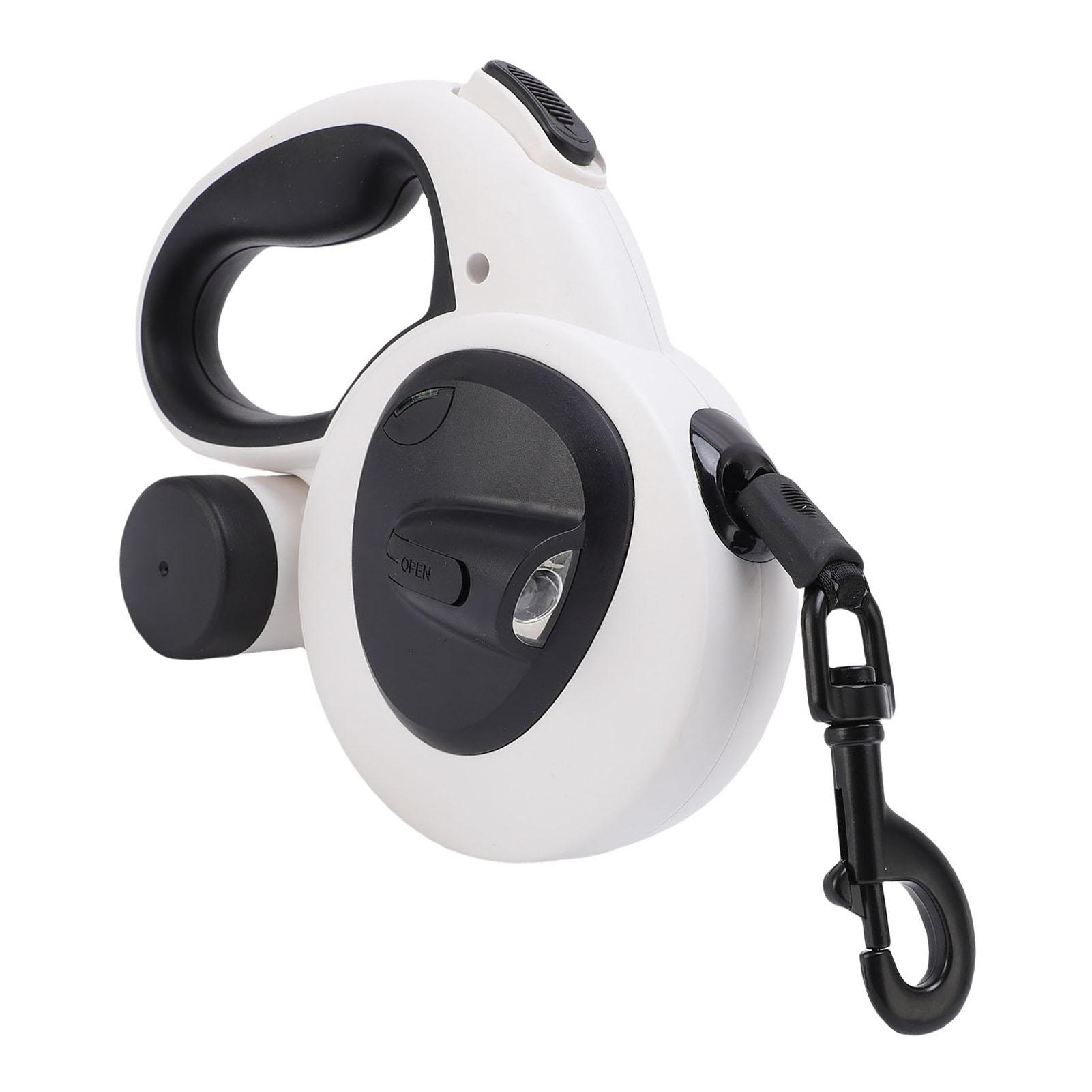 Auto Retractable Pet Lsh Soft Grip Reflective Webbing Walking Dog Lsh with LED Light 5m Nylon Rope