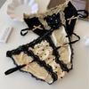 Heart Lace Panties Low Waist Mesh Lace Briefs Sweet Underwear for Women  Comfortable