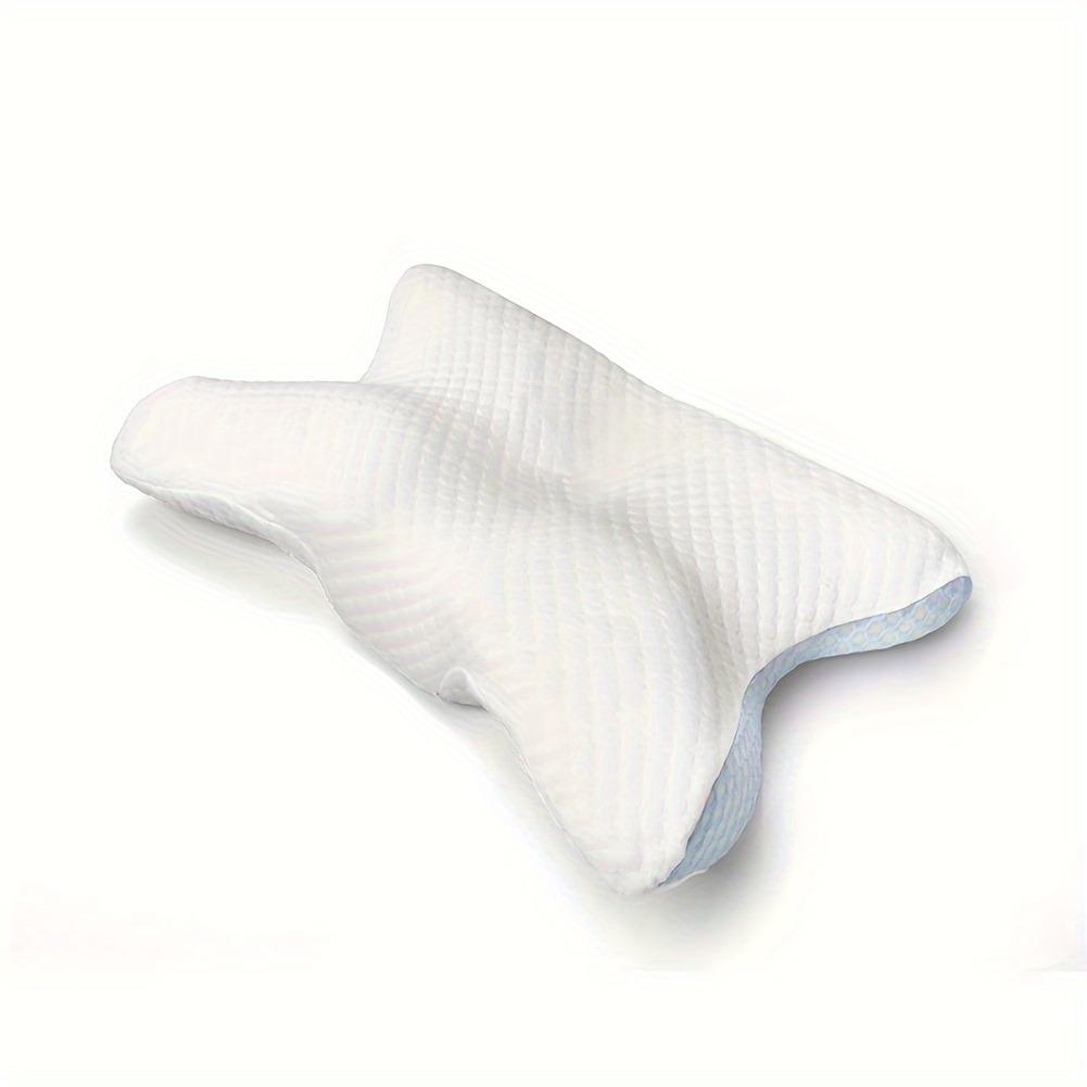 

Эргономичная контурная подушка Рельефная ортопедическая коррекция Удобный дизайн бабочки для всех положений сна Поддержка шеи белый