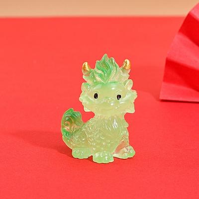Rok Smoka Luminou Smok Kirin Smok Ozdoby Mikrokrajobrazowe Pomyślna Bestia Domek dla Lalek Dekoracja na Biurko Prezenty Roku