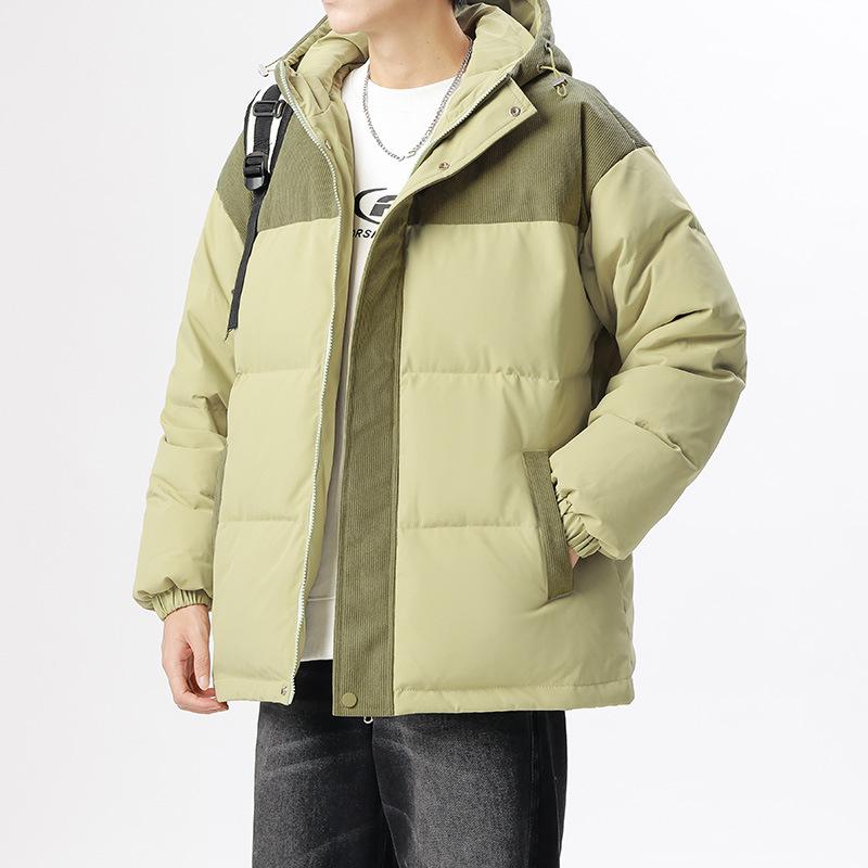 2025 Down Jacket Men's Winter Thickened Warm Hooded Down Jacket Couple Casual Loose Top Cotton Jacket