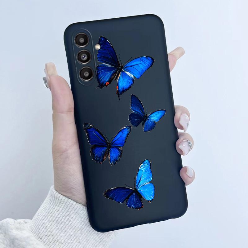 For Samsung A16 A56 5G Phone Case Butterfly Flower Girls 2025 Design Soft Silicone TPU Back Housing for Galaxy A 16 A 56 Covers
