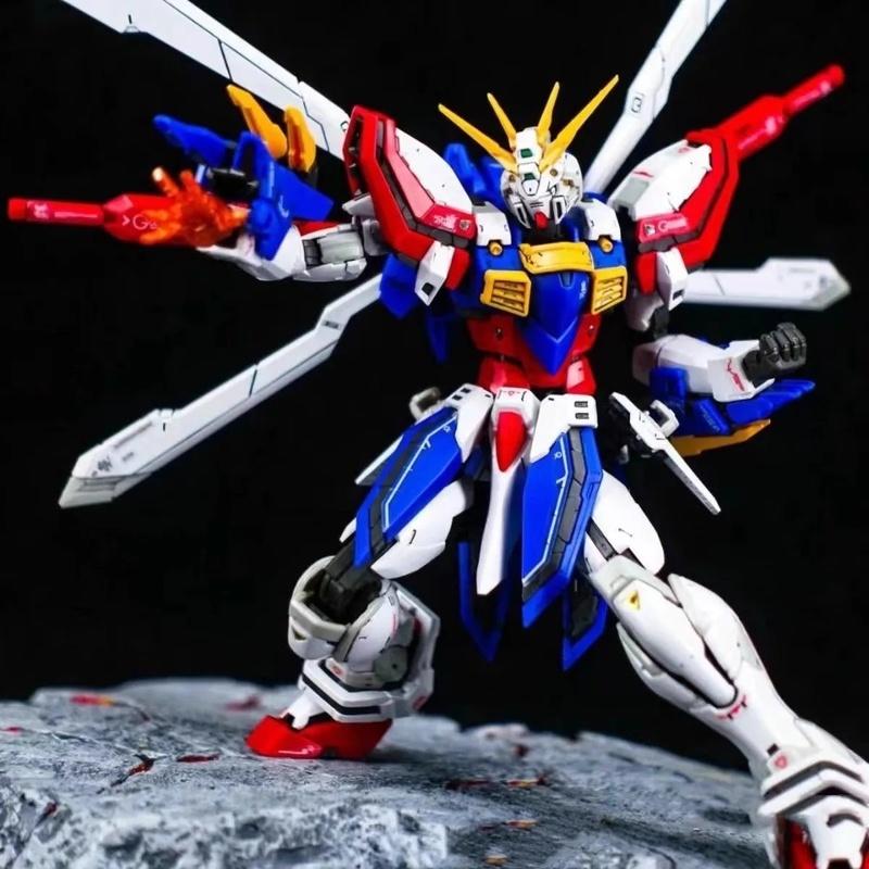 Rg 1/144 God Gumdam Gf13-017Njii Assembly Model Kit Action Figure Plastic Model Exquisite Desktop Decorations Boy Surprise Gift