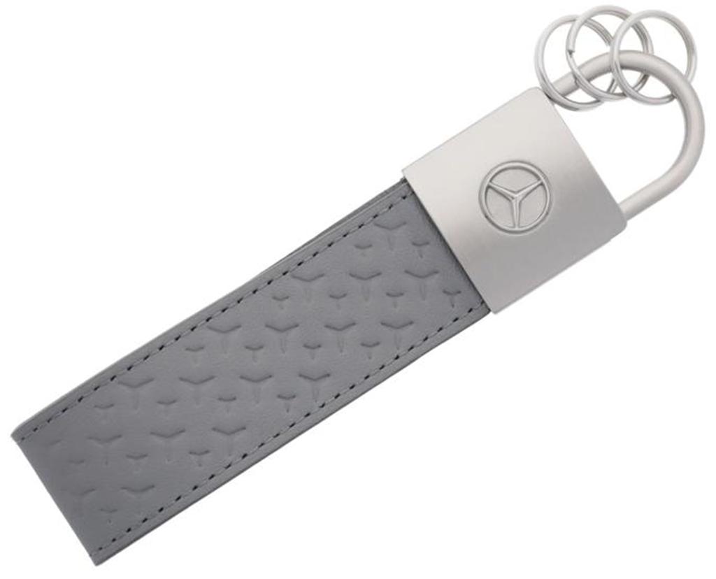 Genuine Leather Key Star Gray [Mercedes-Benz Collection] Ring, Pattern,